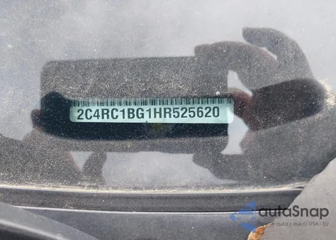 2017 Chrysler Pacifica Touring-L z USA, uszkodzony, nr VIN 2C4RC1BG1HR525620